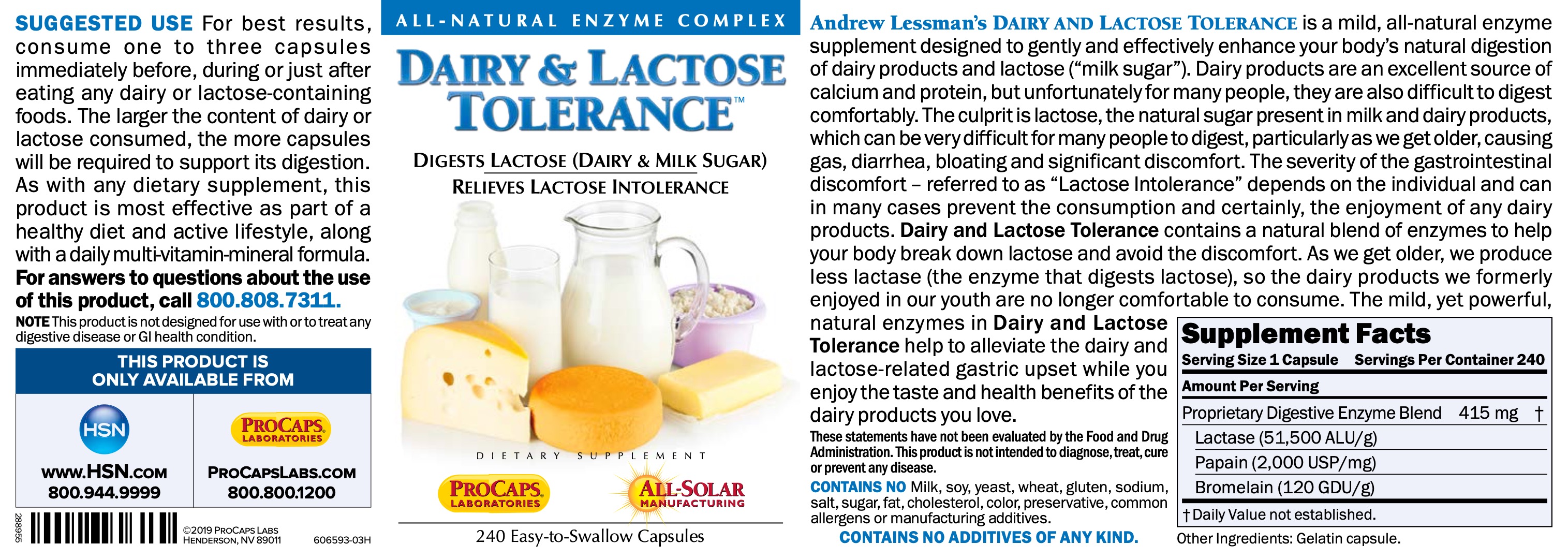 Dairy & Lactose Tolerance™