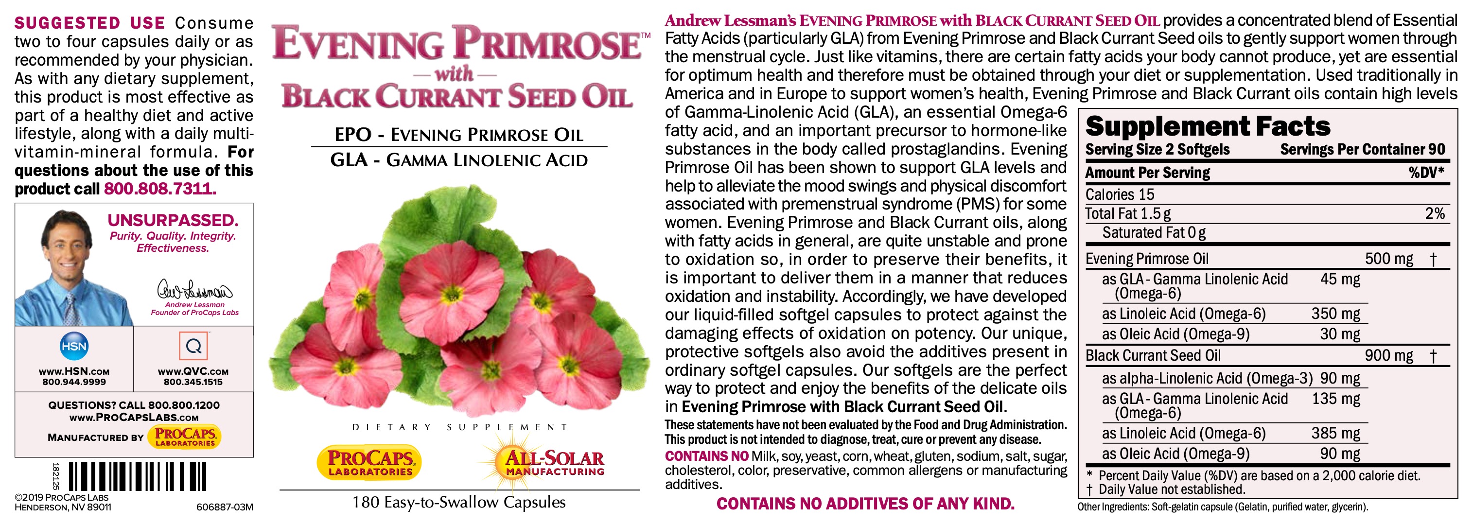 Evening Primrose with Black Currant Seed Oil™ Softgels Women's