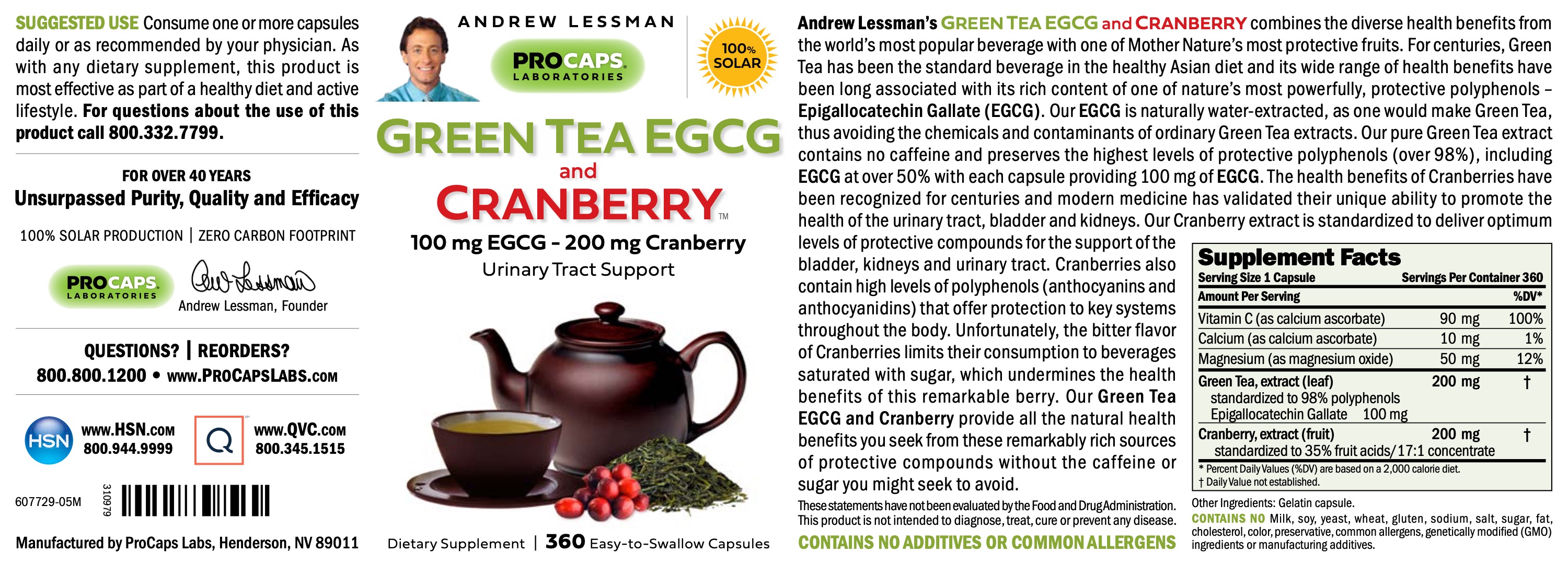 Green-Tea-EGCG-And-Cranberry-Capsules-Anti-oxidants