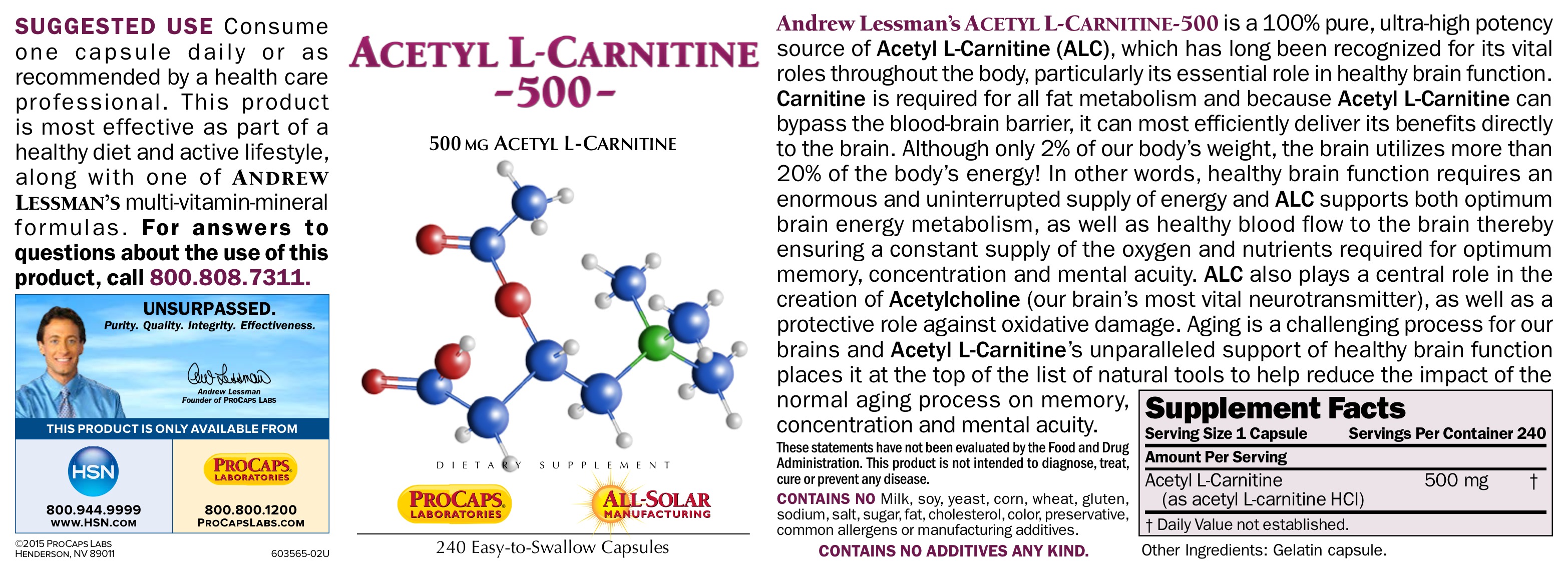 Acetyl LCarnitine500™