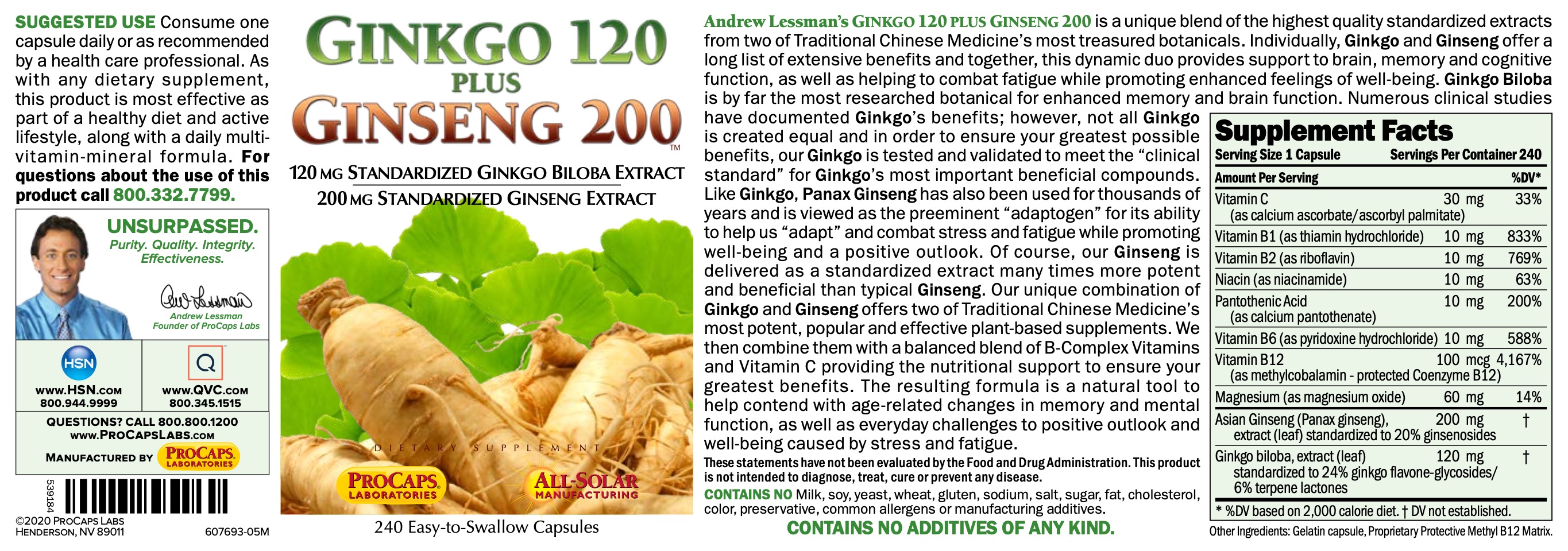 Ginkgo 120 plus Ginseng 200™