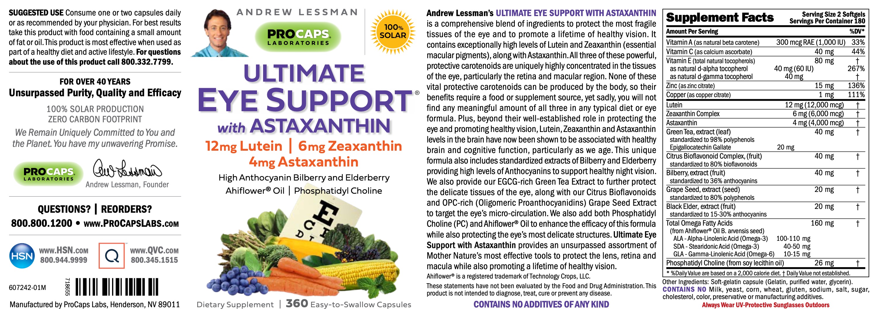 Ultimate Eye Support® with Astaxanthin Softgels Eye Nutrients