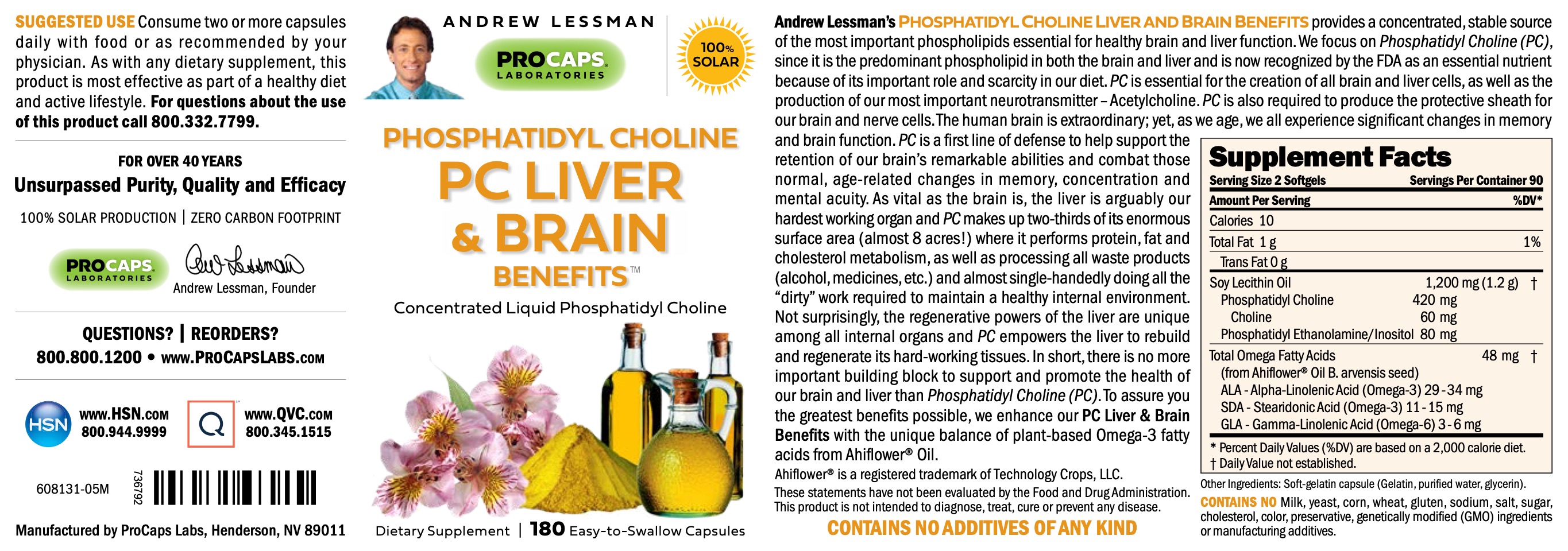 Phosphatidyl Choline Liver & Brain Benefits™ Softgels Nervous