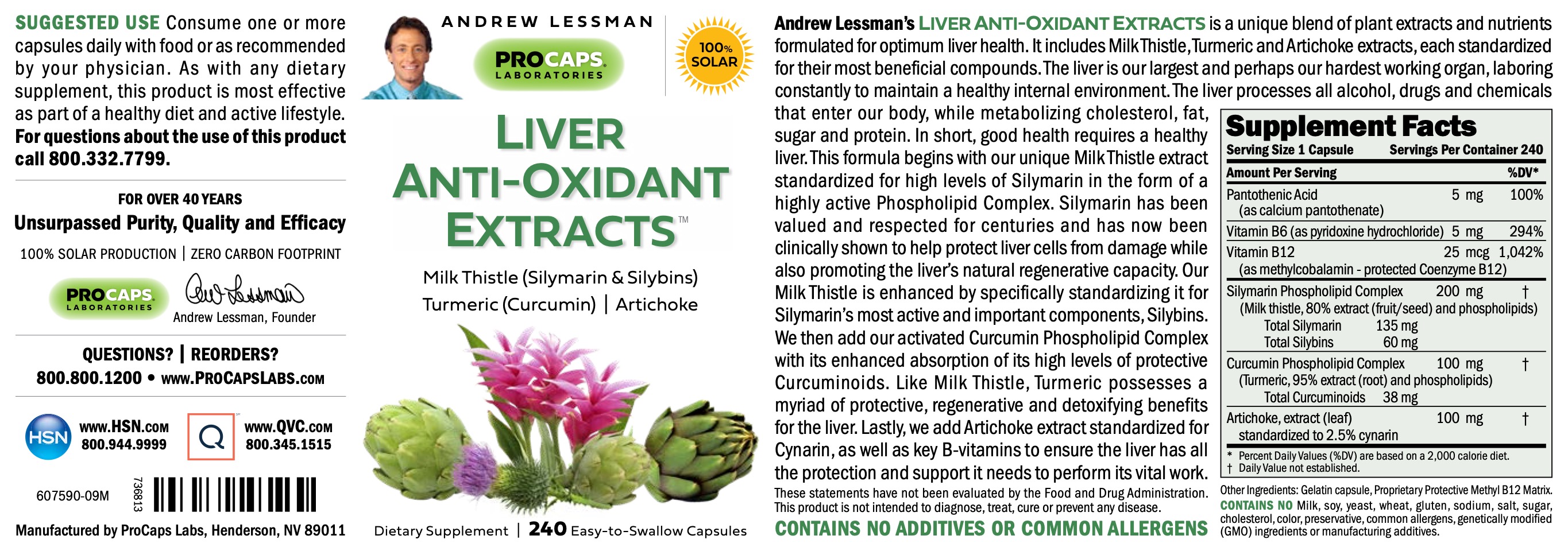 Liver AntiOxidant Extracts™ Capsules Antioxidants ProCaps