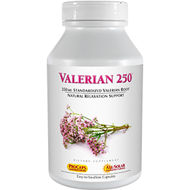 Valerian-250- bottle | Healthy Vitamins and Supplements Valerian-250-