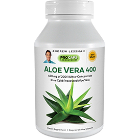 Aloe-Vera-400 bottle | Healthy Vitamins and Supplements Aloe-Vera-400