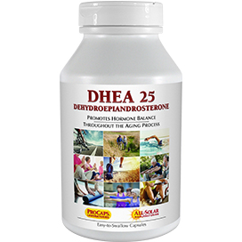 DHEA-25 bottle | Healthy Vitamins and Supplements DHEA-25