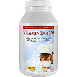 Vitamin-D3-4000 bottle | Healthy Vitamins and Supplements Vitamin-D3-4000