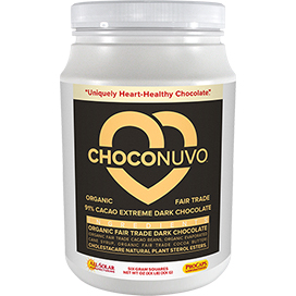 ChocoNuvo-91%-Cacao-Extreme-Dark-Chocolate bottle | Healthy Vitamins and Supplements ChocoNuvo-91%-Cacao-Extreme-Dark-Chocolate