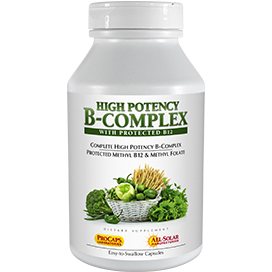 High-Potency-B-Complex bottle | Healthy Vitamins and Supplements High-Potency-B-Complex