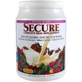 Secure-Soy-Complete-Meal-Replacement-Mixed-Berry bottle | Healthy Vitamins and Supplements Secure-Soy-Complete-Meal-Replacement-Mixed-Berry