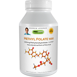 Methyl-Folate-1000 bottle | Healthy Vitamins and Supplements Methyl-Folate-1000