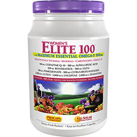 Multivitamin-Women's-Elite-100-with-Maximum-Essential-Omega-3-500-mg bottle | Healthy Vitamins and Supplements Multivitamin-Women's-Elite-100-with-Maximum-Essential-Omega-3-500-mg