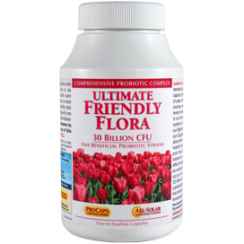 Ultimate-Friendly-Flora-(30-Billion-CFU) bottle | Healthy Vitamins and Supplements Ultimate-Friendly-Flora-(30-Billion-CFU)