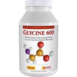 Glycine-600- bottle | Healthy Vitamins and Supplements Glycine-600-