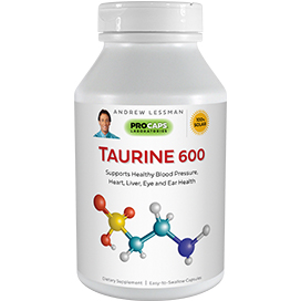 Taurine-600 bottle | Healthy Vitamins and Supplements Taurine-600