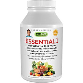 Essential-1-with-2000-IU-Vitamin-D3-plus-CoQ10-100-Today's-Special bottle | Healthy Vitamins and Supplements Essential-1-with-2000-IU-Vitamin-D3-plus-CoQ10-100-Today's-Special