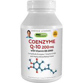 CoEnzyme-Q-10-200-mg-with-Vitamin-D3-2000 bottle | Healthy Vitamins and Supplements CoEnzyme-Q-10-200-mg-with-Vitamin-D3-2000